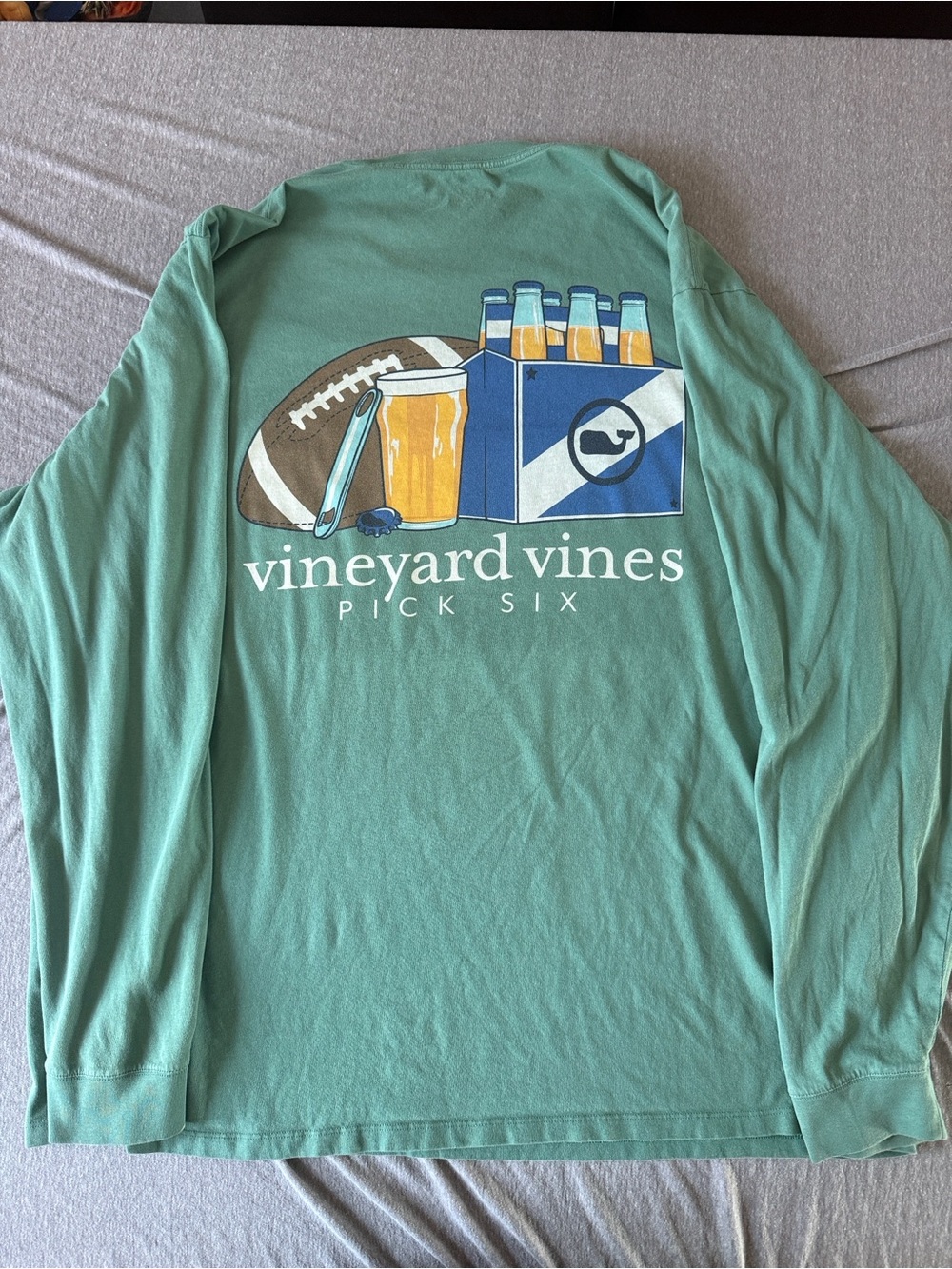 Vineyard Vines Short-Sleeve Pocket Tee in Seafoam - Picture 5 of 7